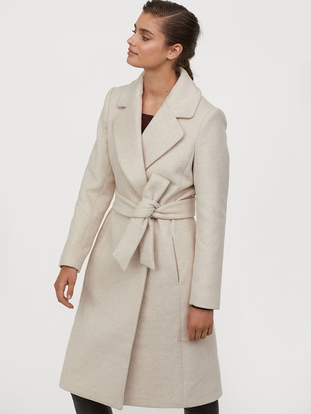 H&M Cream Winter Coat